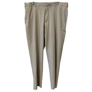 Walter Hagen Mens Golf Pants Gray Flat Front 36x30 Gripper Waistband